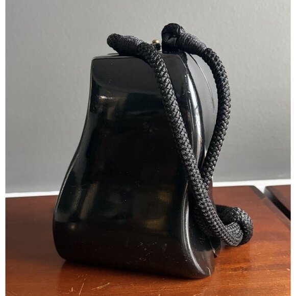 Vtg TIMMY WOODS Piano Keyboard Unique Acacia Wood Purse Bag Music Teacher Gift - Picture 4 of 8